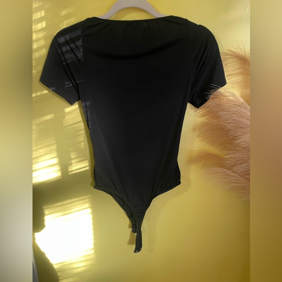 Out From Under Black Ruched Women's bodysuit - Picture 5 of 5